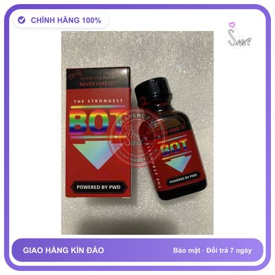 Chai hít tăng khoái cảm Popper PWD 30ml Popper 30ml BOT Giảm Đau, Tăng hương phấn, che tên sp
