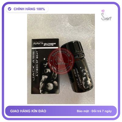 Chai hít tăng khoái cảm Popper JACK ASS 40ml Popper 40ml Jack Ass USA Cực Mạnh.phê tê mông.che tên sp