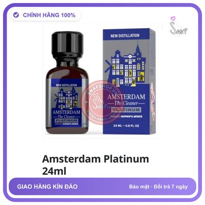Chai hít tăng khoái cảm Popper Amsterdam 24ml Popper Hà Lan 24ml Cực Mạnh, Cho Ng Lờn Nặng