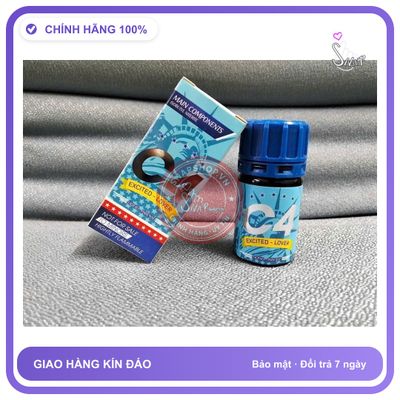 Chai hít tăng khoái cảm Popper C4 40ml Popper 40ml USA, Hàng Chính Hãng, Kích Thích Mạnh, Gây Ảo Giác, Tác Dụng Tức Thì, Che Tên