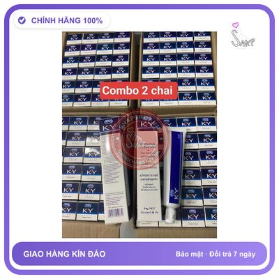 Gel bôi trơn KY 2 chai gel bôi tron tuýp 50g, che tên sp