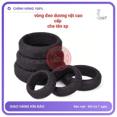 Đồ chơi người lớn Vòng đeo dương vật bộ 3 vòng, 3 kích thước, che tên sp