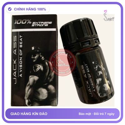 Chai hít tăng khoái cảm Popper JACK ASS 40ml Popper 40ml USA, Cho Bot, Giúp Hỗ Trợ Giảm Đau, Kích Thích Hưng Phấn Cực Mạnh