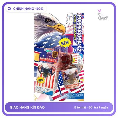 Chai hít tăng khoái cảm Popper POPPER USA 30ml Popper USA X2 30ml Cực Mạnh, Phê, Ko cồn, che tên sp