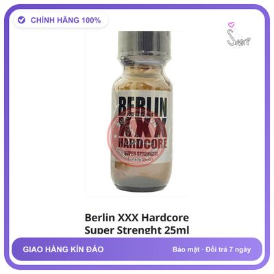 Chai hít tăng khoái cảm Popper BERLIN 25ml Popper châu âu cao cấp 25ml Cực Mạnh, che tên sp