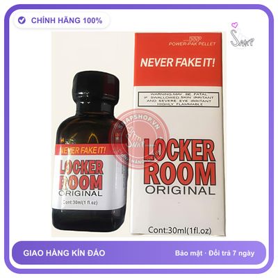 Chai hít tăng khoái cảm Popper Locker Room 30ml Chai Hít Popper 30ml, Mạnh, Phê, không cồn, Che tên sp