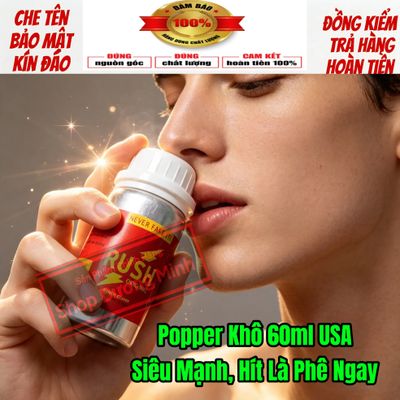 Chai Hít Popper Khô 60ml USA, Hàng Chính Hãng, Siêu Mạnh 