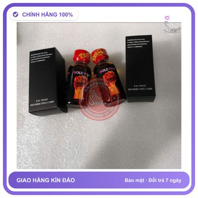 Chai hít tăng khoái cảm Popper GOLD FISH 30ml Popper 30ml, USA cho ng lờn nặng, mạnh, ko bỏng mũi, ko nhức đầu, phê lâu, chống lờn