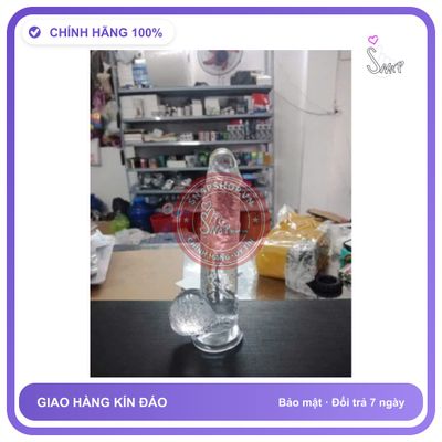 Đồ chơi người lớn Dương vật giả trong suốt 20cm silicon mềm mại, bền bỉ, che tên