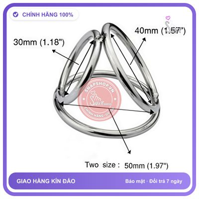 Đồ chơi người lớn Vòng đeo dương vật inox cao cấp không rỉ, che tên sp