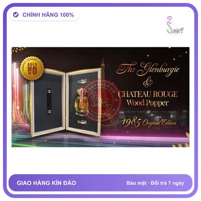 Chai hít tăng khoái cảm Popper Glenburgie 40ml Popper hộp gỗ 40ml cao cấp, cực mạnh thơm,tạo cảm giác bay bổng lân lân, che tên sp