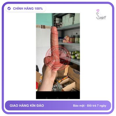 Đồ chơi người lớn Dương vật giả, hít tường 19cm, che tên sp