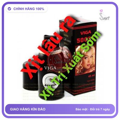 Viên uống hỗ trợ sinh lý nam VIGA Chai xịt lâu ra, gây tê dương vật, giúp cương cứng ngắc, kéo dài thời gian cả tiếng, che tên sp