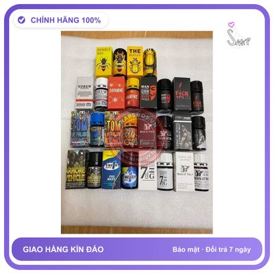 Chai hít tăng khoái cảm Popper BUMBLE BEETHE BEATLESDOPAMINEMAN AT PALY 40ml Combo 2 chai Popper 40ml, Cực Mạnh, Lấy Ngẫu Nhiên, Shop sẽ chọn chai tố