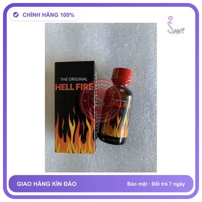 Chai hít tăng khoái cảm Popper HELL FIRE 30ml Popper 30ml, USA, Kích Thích Cực Mạnh, Phê Lâu, Gây Ảo Giác, Che Tên SP