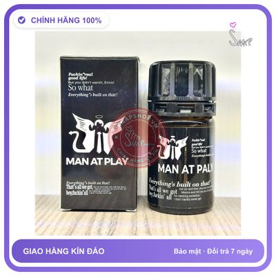 Chai hít tăng khoái cảm Popper MAN AT PLAY 40ml Popper 40ml, Mùi Dịu, Ko Cồn, Mạnh, Phê Lâu,Che Tên SP