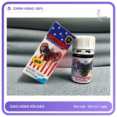 Chai hít tăng khoái cảm Popper POPPER USA Chai hít kích thích tăng khoái cảm, tác dụng mạnh, phê lâu, gây ảo giác, che tên