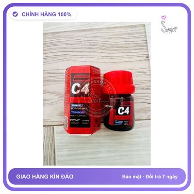 Chai hít tăng khoái cảm Popper C4 20ml Popper 20ml, Cực Mạnh, Phê Lâu, Ko Nhức Đầu, Tác Dụng Cực Nhanh