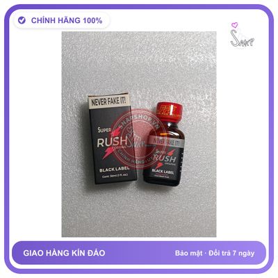Chai hít tăng khoái cảm Popper Super RUSH 30ml Popper 30ml USA, Giúp Tăng Cường Sinh Lý, Hỗ Trợ Tăng Hưng Phấn, Kích Thích Cực Mạnh
