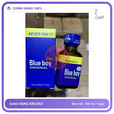 Chai hít tăng khoái cảm Popper Blue boy 30ml Nước Hoa Popper 30ml, Blue Boy