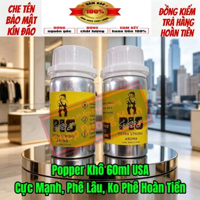 Popper Khô 60ml USA, Hàng Chính Hãng, Cực Mạnh Phê Lâu,Che Tên 