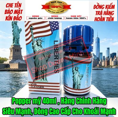 Popper 40ml USA, Hàng Chính Hãng,Siêu Mạnh, Phê Lâu, Tác Dụng Nhanh Chóng, Hít Là Phê 