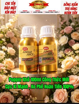 Popper khô 100ml Chai Lớn, Chứa Dung tích Lớn, Cực kì mạnh, có thể bị choáng và gây ảo giác,ko dùng cho mới dùng 