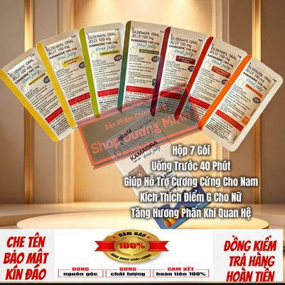 Thuốc hỗ trợ tình dục cho nam nữ, hộp 7 gói, hàng chính hãng, cực mạnh, phê lâu