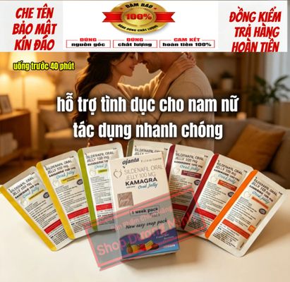 Hộp 7 gói, thạch siro Jelly, giúp hỗ trợ sinh lý cho nam nữ, kích thích cực mạnh, tác dụng nhanh chóng 