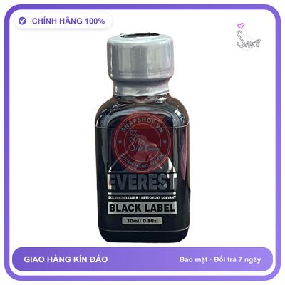 (Che Tên) Popper Everest Black Label 30ml USA Bảo Mật Tuyệt Đối