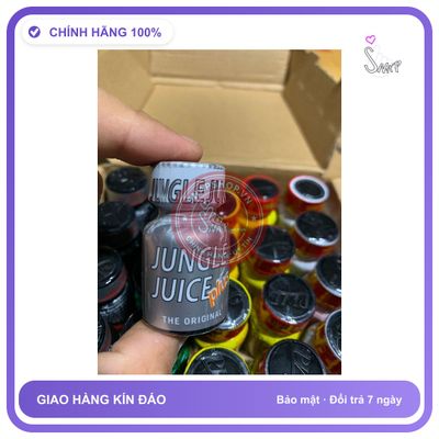 Chai hít tăng khoái cảm Popper JUNGLE JUICE 10ml Popper 10ml USA, Dòng Chính Hãng, Kích Thích Cực Mạnh, Tăng Cảm Giác Cực Nhanh