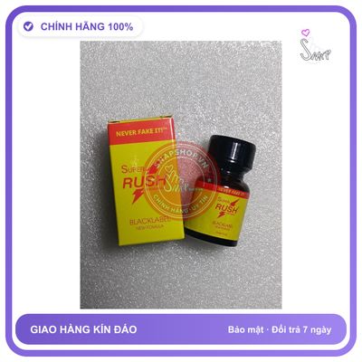 Chai hít tăng khoái cảm Popper SUPER RUSH 10ml Popper 10ml USA Rush, Kích Thích Cực Mạnh, Tác Dụng Tức Thì