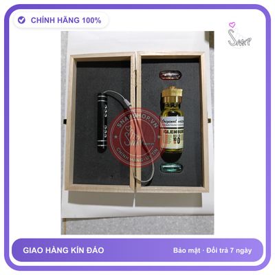 Chai hít tăng khoái cảm Popper GLENBUR 30ml Popper 30ml Hộp Gỗ Cao Cấp, Hương Thơm, Kích Thích Cực Mạnh, Tác Dụng Tức Thì, che tên sản phẩm bảo mật kí