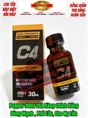 Popper 30ml USA,( Hàng Chính Hãng) Dòng Mạnh Phê Lâu Cho Ng Lờn 