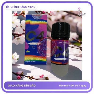 Chai hít tăng khoái cảm Popper MAIN COMPONENTS 40ml Popper 40ml USA, Kích Thích Cực Mạnh, Tác Dụng Phê Cực Nhanh, che tên sản phẩm bảo mật kín đáo