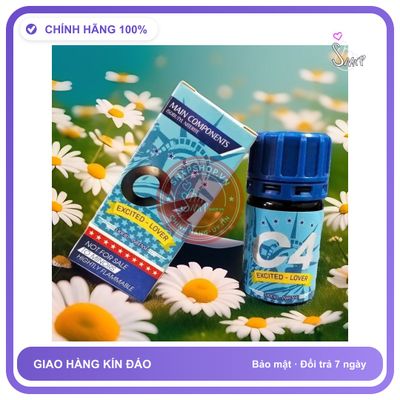 Chai hít tăng khoái cảm Popper C4 40ml Popper mỹ 40ml,kích thích cực mạnh,tác dụng tức thì,phê kéo dài