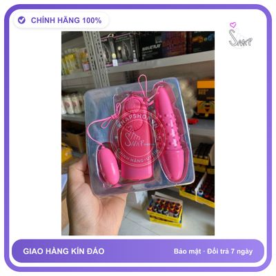 Đồ chơi người lớn Trứng rung tình yêu, kích thích cực mạnh, nhiều chế độ, dùng pin an toàn, che tên sản phẩm bảo mật kín đáo