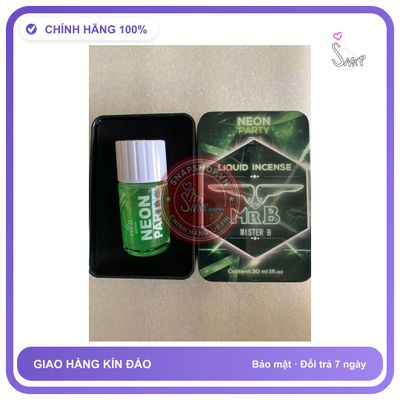 Chai hít tăng khoái cảm Popper MRB 40ml Popper 40ml Neon, Hộp Cao Cấp, Mùi Dịu, Mạnh Phê Lâu, che tên sản phẩm bảo mật kín đáo