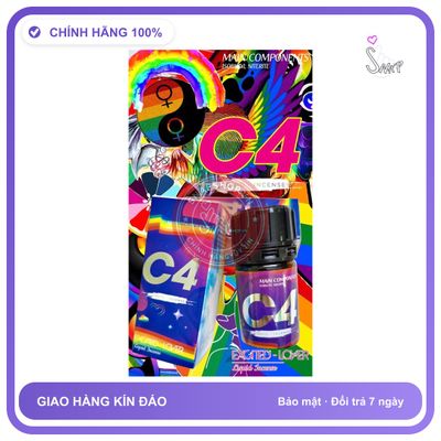 Chai hít tăng khoái cảm Popper MAIN COMPONENTS 40ml Popper 40ml USA,Hàng Chính Hãng, Kích Thích Hưng Phấn Cực Mạnh, Phê Tức Thì, che tên sản phẩm bảo