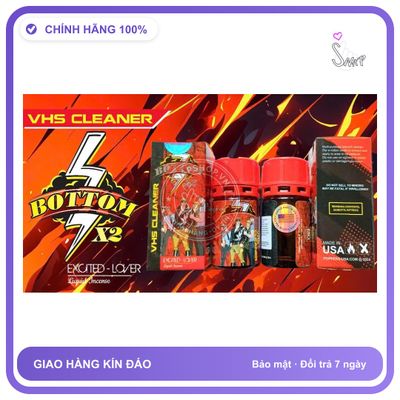 Chai hít tăng khoái cảm Popper Bottom 7 40ml Popper 40ml USA Cho Bot, Giúp Hỗ Trợ Giảm Đau, Tăng Khoái Cảm, Hiệu Quả Tức Thì