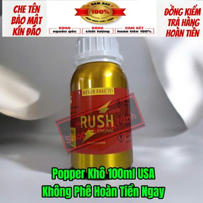 Popper khô 100ml USA, Dòng Cao Cấp Cực Mạnh Phê Lâu Cho Ng Lờn, Tác Dụng Phê Tức Thì