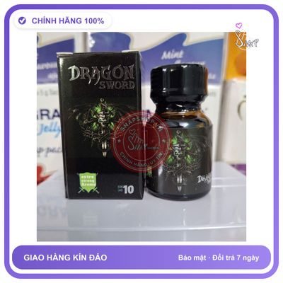 Chai hít tăng khoái cảm Popper Dragon Sword 10ml Popper 10ml Usa, Cực Mạnh, Phê Lâu, che tên sản phẩm bảo mật kín đáo