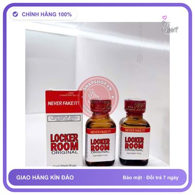 Chai hít tăng khoái cảm Popper LOCKER ROOM 30ml Popper 30ml, Cực Mạnh, Gây Ảo Giác, Phê Lâu, che tên sản phẩm bảo mật kín đáo