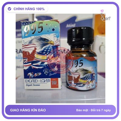 Chai hít tăng khoái cảm Popper 995 10ml Popper 10ml USA, Cao Cấp, Phê Tới Đỉnh, che tên sản phẩm bảo mật kín đáo