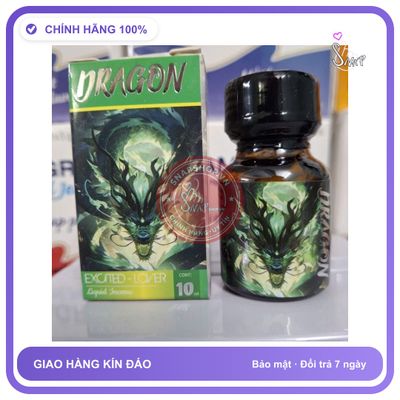 Chai hít tăng khoái cảm Popper DRAGON 10ml Popper 10ml., Usa, Phê Lâu, Ko nhức đầu, che tên sản phẩm bảo mật kín đáo