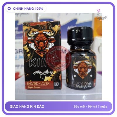 Chai hít tăng khoái cảm Popper KING 10ml Popper 10ml Cực Mạnh, Cho Ng Lờn Lâu Năm, che tên sản phẩm bảo mật kín đáo