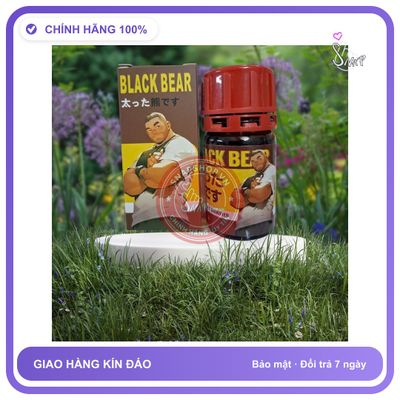 Chai hít tăng khoái cảm Popper BLACK BEAR 40ml Popper 40ml, Cực Mạnh,che tên sản phẩm bảo mật kín đáo