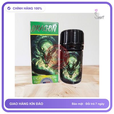 Chai hít tăng khoái cảm Popper DRAGON 40ml Popper 40ml, USA Hàng Sịn, Cực Mạnh, che tên sản phẩm bảo mật kín đáo