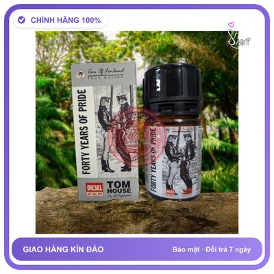 Chai hít tăng khoái cảm Popper Tom Of Finland 40ml Popper 40ml cho cực mạnh, phê lâu, chống xìu, che tên sản phẩm bảo mật kín đáo