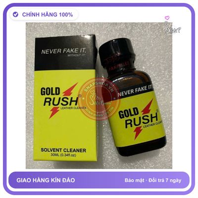 Chai hít tăng khoái cảm Popper GOLD RUSH 30ml Popper 30ml, USA Hàng Chính Hãng, che tên sản phẩm bảo mật kín đáo, 0012